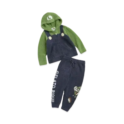GELATO PIQUE x SUPER MARIO Kids Luigi Parka & Long Pants "Green"