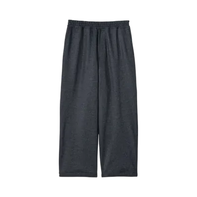 Graphpaper Wool Smooth Flannel Easy Wide Pants "Grey"
