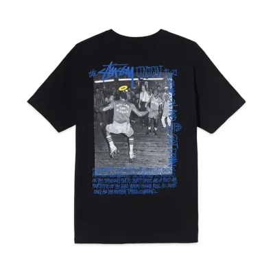 Stussy × Union 30TH Roller Disco Tee "Black"