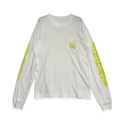 Chrome Hearts Neon Back Print L/S T-Shirt "White"