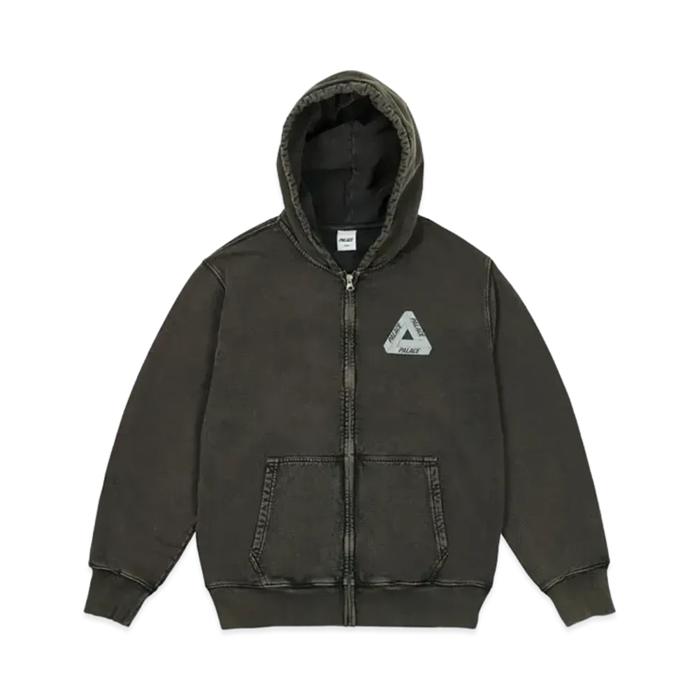 PALACE Pigment Wash Tri-Ferg Hood "Black"