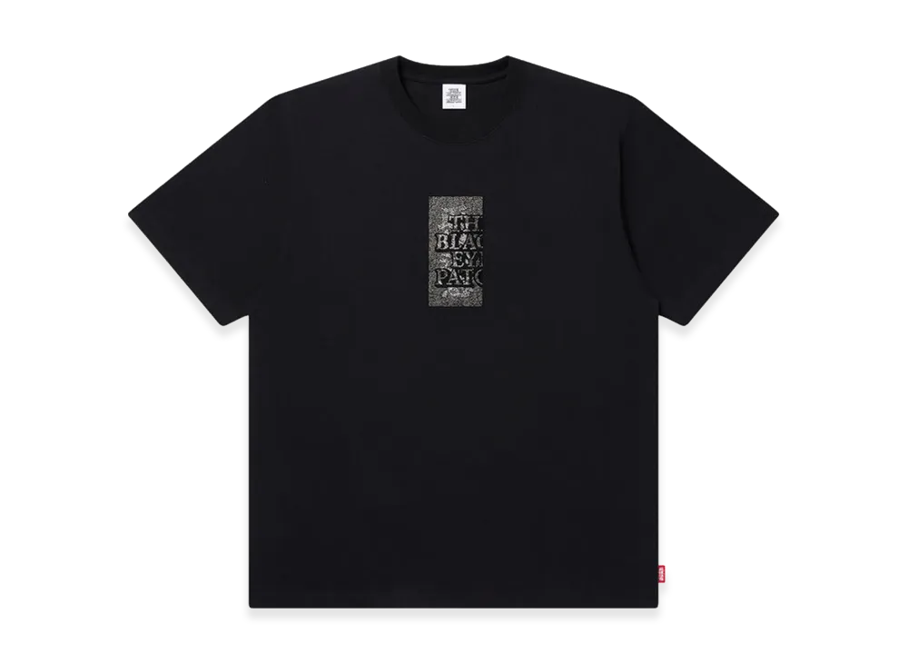 BlackEyePatch Rhinestone Grayscale HWC Label Tee "Black"