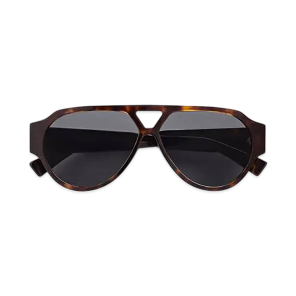 Bottega Veneta Soft Pilot Sunglasses "Havana/Gray"