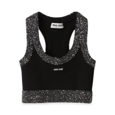 MIU MIU Women's Cashmere Top "Black"