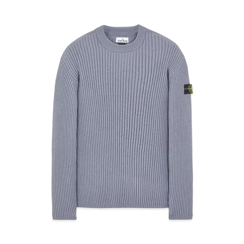 Stone Island 517C2 FULL RIB PURE WOOL "Pastel Blue"