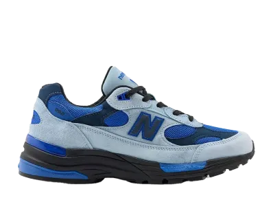 New Balance 992 "Light Arctic Grey/Black/Blue Gemstone"