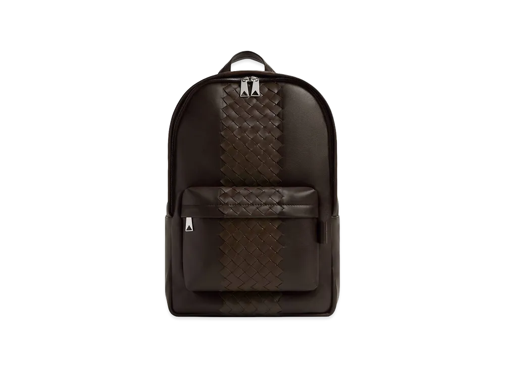 Bottega Veneta Intrecciato Backpack "Fondente/Old Wood"