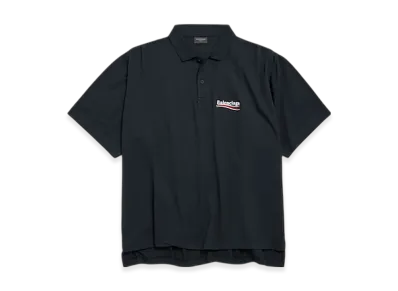 BALENCIAGA Political Campaign Short Sleeve Regular Polo "Black"