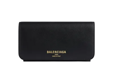 BALENCIAGA Cash 2.0 Thin Wallet "Black"