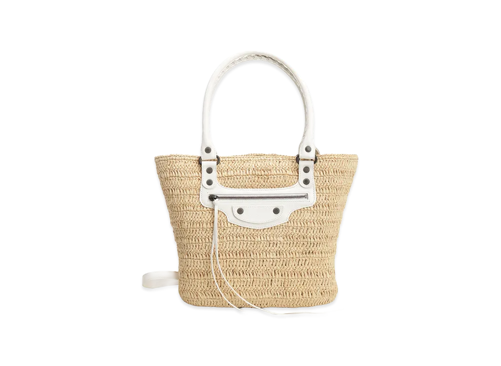 BALENCIAGA Women's Le City Small Basket "White"