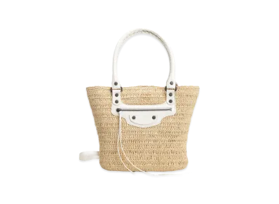 BALENCIAGA Women's Le City Small Basket "White"