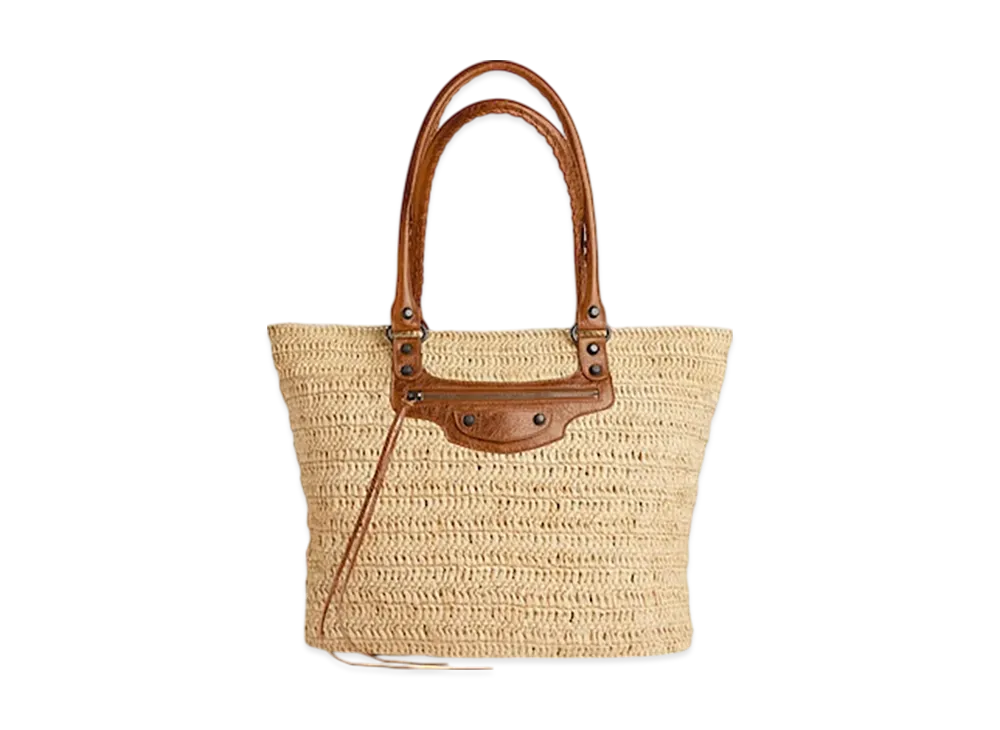 BALENCIAGA Le City Medium Basket "Natural/Camel"
