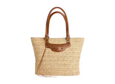 BALENCIAGA Le City Medium Basket "Natural/Camel"