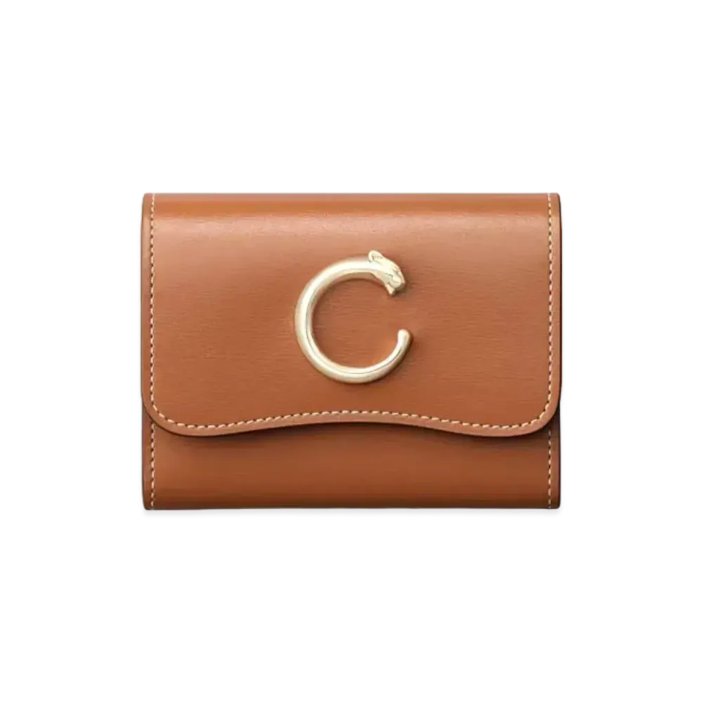 Cartier Mini Wallet, Panthere de Cartier "Caramel"