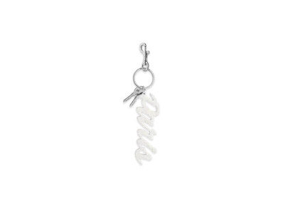 BALENCIAGA Charm Keychain Paris "White"