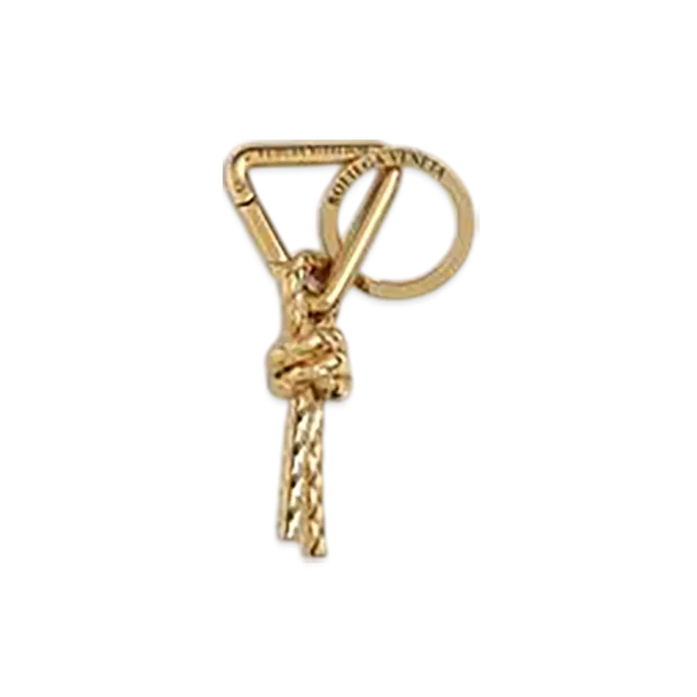 Bottega Veneta Metal Knot Key Ring "Muse Brass"