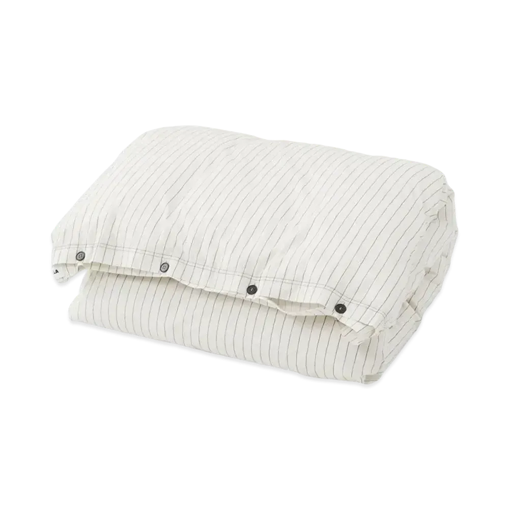 Stussy TEKLA PERCALE DUVET COVER QUEEN "Hand Drawn Stripes"