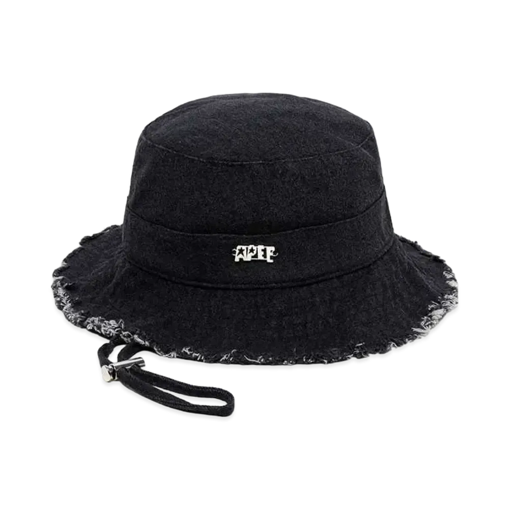 A BATHING APE Denim Bucket Hat "Black"