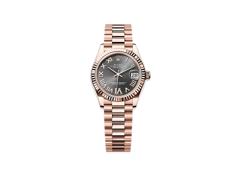 ROLEX Datejust 31mm Everose Gold 278275 "Slate"