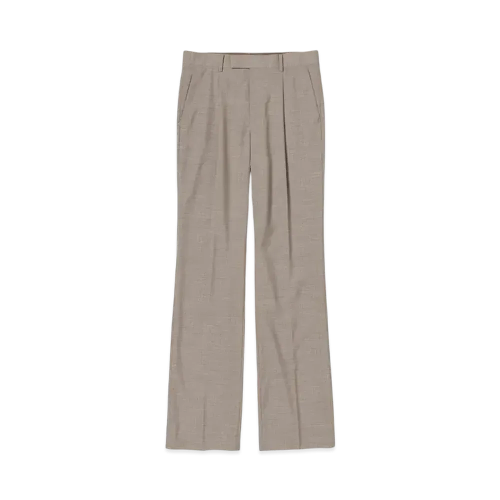 AURALEE Super Fine Tropical Wool Slacks "Light Brown"