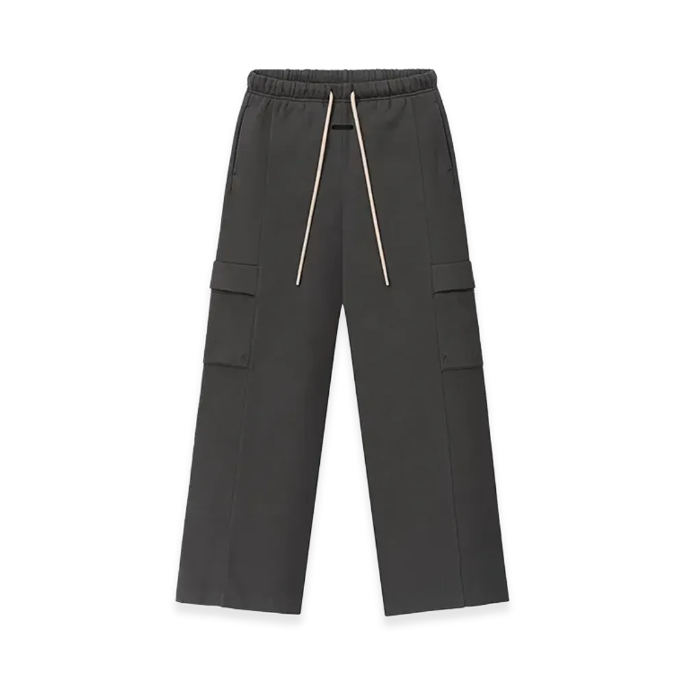 FEAR OF GOD ESSENTIALS Women's Fleece Cargo Relaxed Sweatpant "Iron Grey"