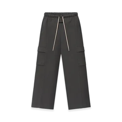 FEAR OF GOD ESSENTIALS Women's Fleece Cargo Relaxed Sweatpant "Iron Grey"