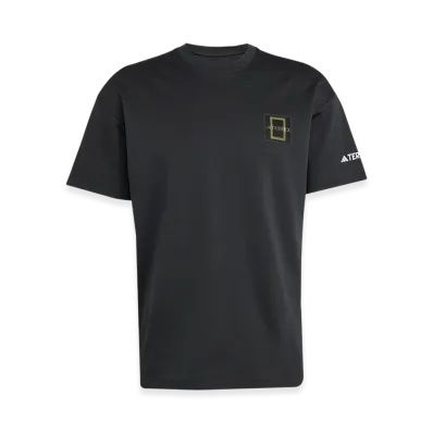 adidas National Geographic Graphic Short Sleeve T-Shirt "Black/White"