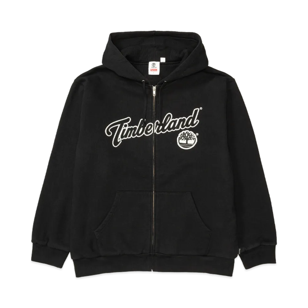 Supreme x Timberland Thermal Lined Zip Up Hooded Sweatshirt "Black"