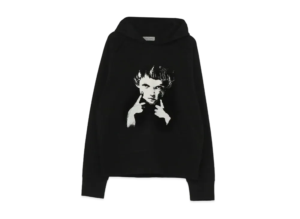 Yohji Yamamoto Pour Homme 20/20 TWIST TIGHT STITCH RAGLAN HOODY "Black"