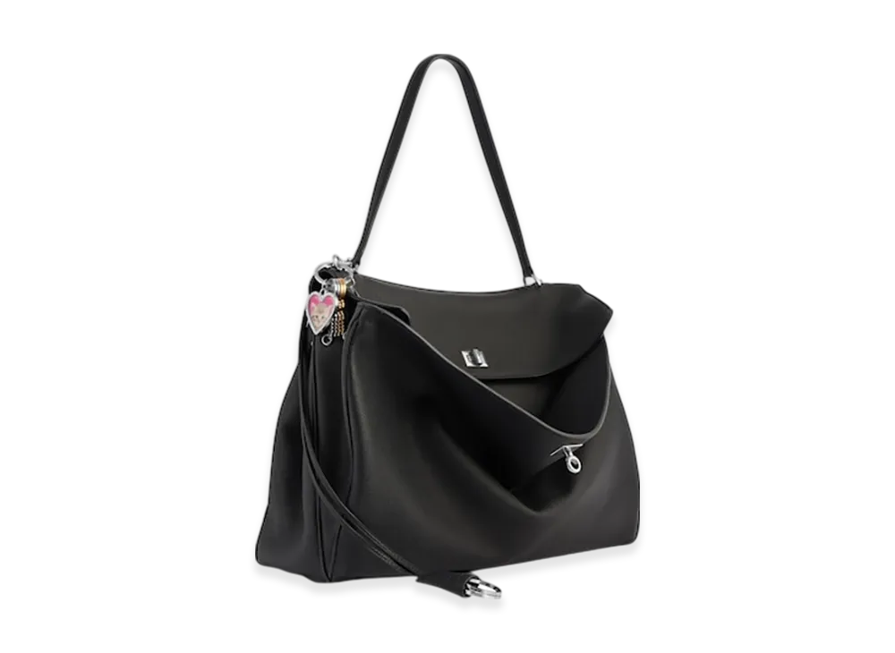 BALENCIAGA Charm Keyring Heart "Silver"