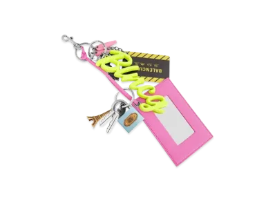 BALENCIAGA Charm/Keychain Subway Mirror "Glossy Pink/Multicolor"