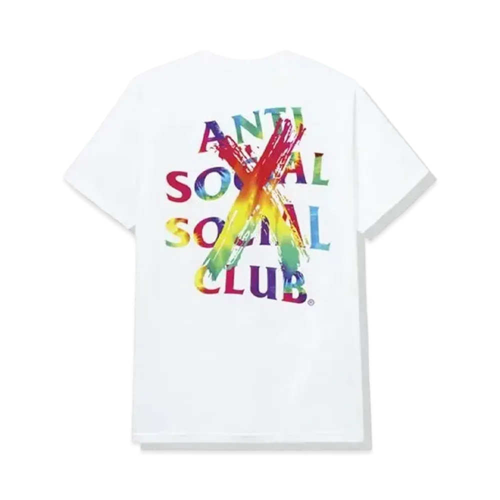 ANTI SOCIAL SOCIAL CLUB Cancelled Rainbow Tee "White" (FW20)
