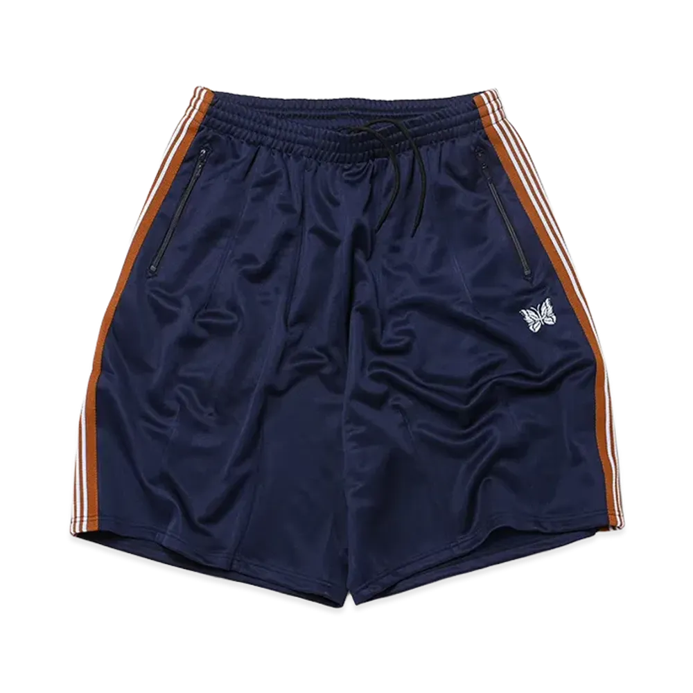 NEEDLES x LOFTMAN 50th H.D. Track Short Poly Smooth "Navy"