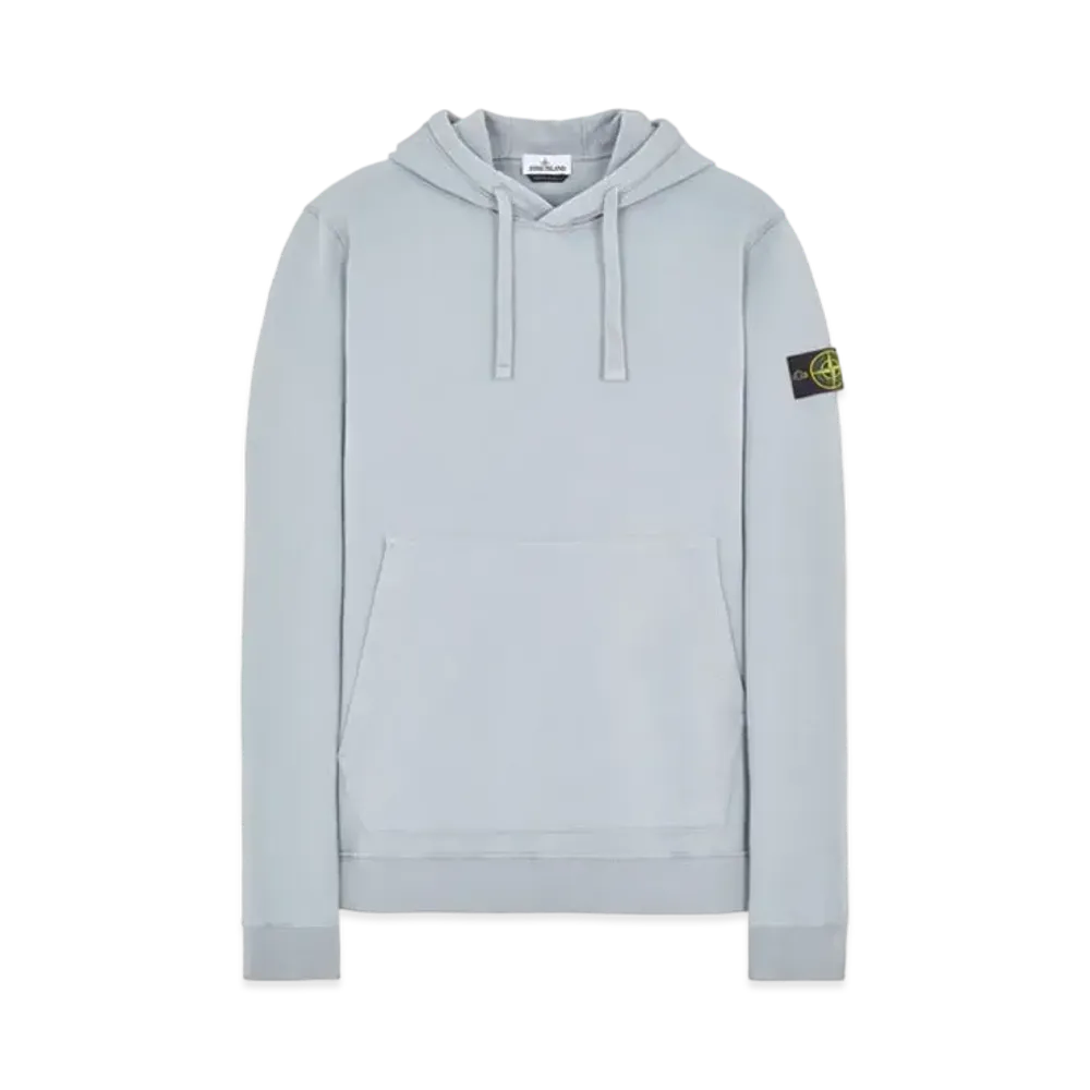 Stone Island 64120 BRUSHED COTTON FLEECE "Pearl Grey"