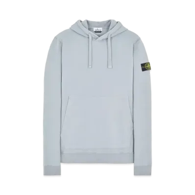Stone Island 64120 BRUSHED COTTON FLEECE "Pearl Grey"