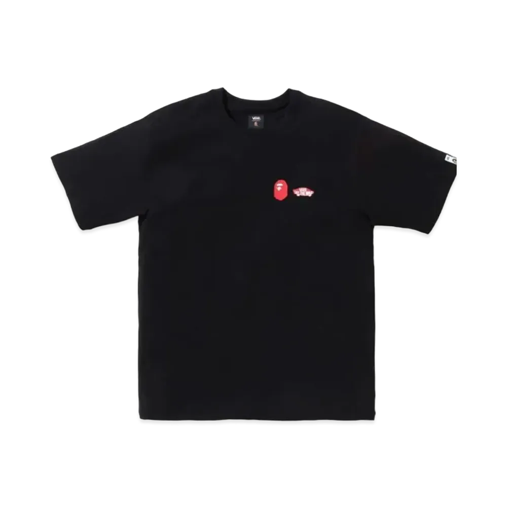 A BATHING APE x VANS Tee "Black"