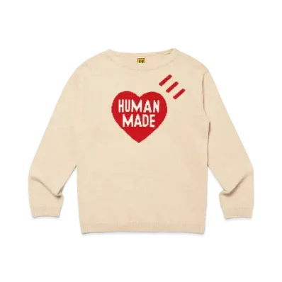 HUMAN MADE Heart Knit Sweater "Beige"