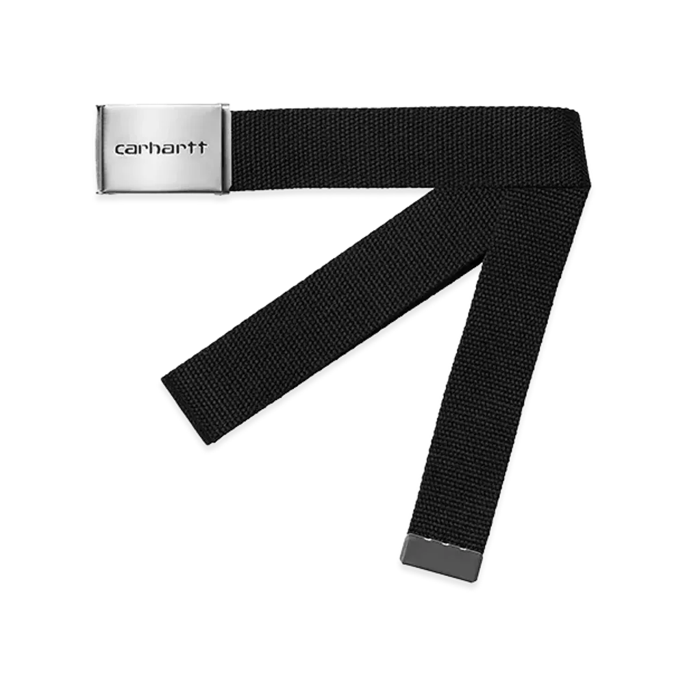 Carhartt WIP Clip Belt Chrome "Black"