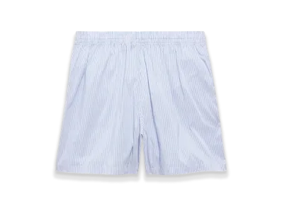 BALENCIAGA Striped Boxer Swim Shorts "White"