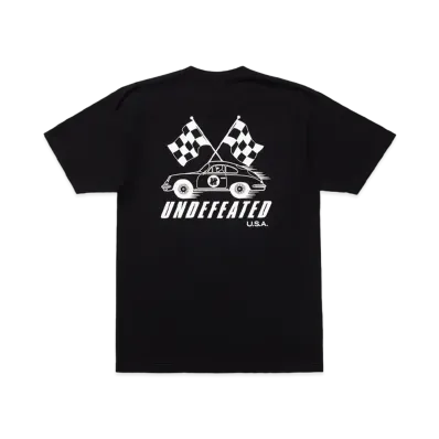 UNDEFEATED RACING FLAGS S/S TEE - 80178 "Black"