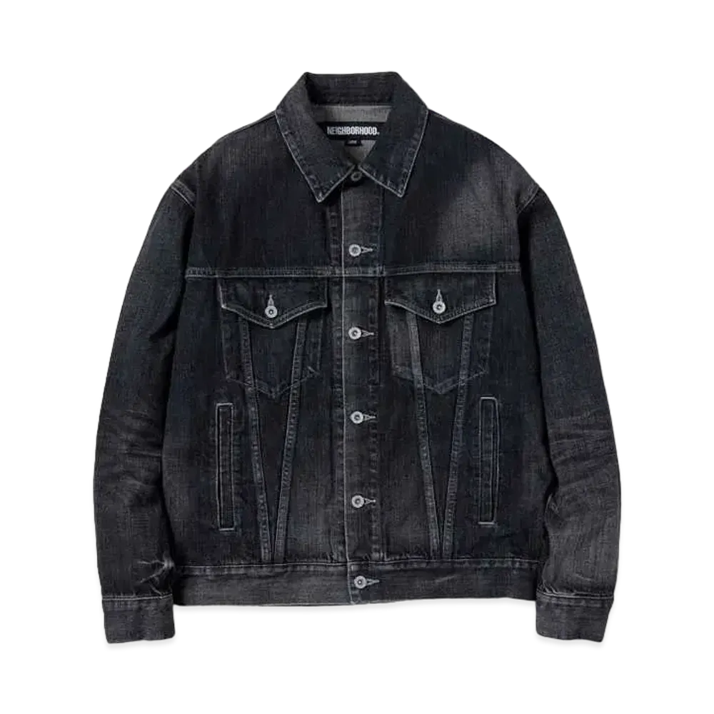 NEIGHBORHOOD Washed Denim Type-4 Jacket "Black"