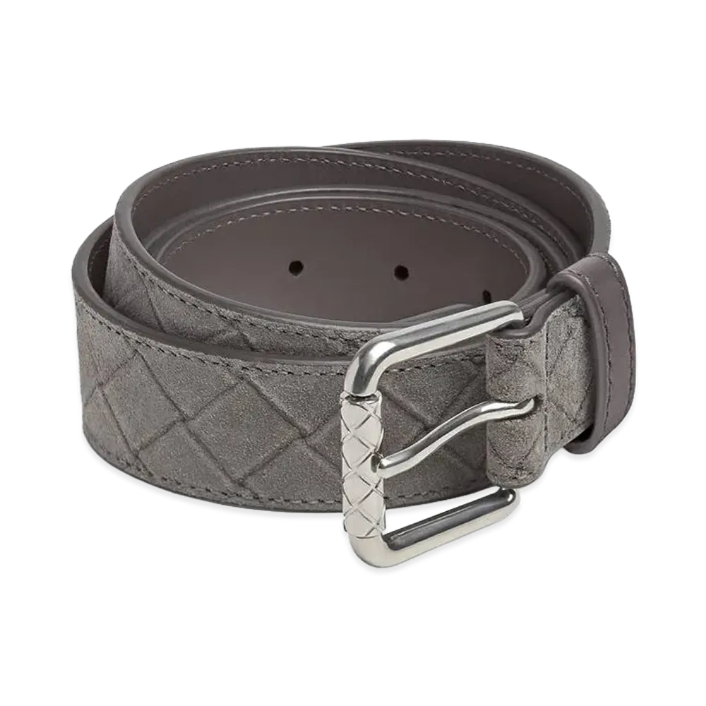 Bottega Veneta Intrecciato Stamp Belt "Incenso"