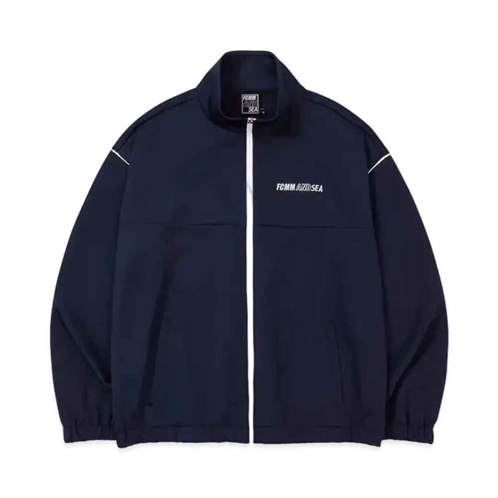 WIND AND SEA x FCMM Wide Slim Fit Zip Up "Navy"