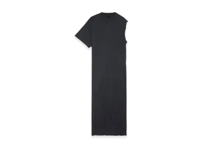 BALENCIAGA Asymmetrical Oversized Dress "Black"