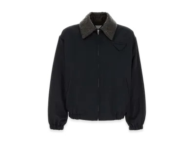 Bottega Veneta Tech Cotton Jacket "Midnight Blue"