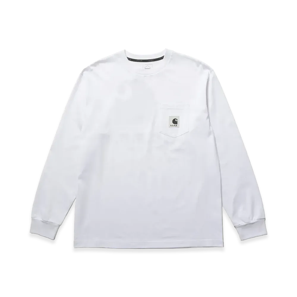 F.C.Real Bristol x Carhartt WIP L/S Pocket Tee "White"