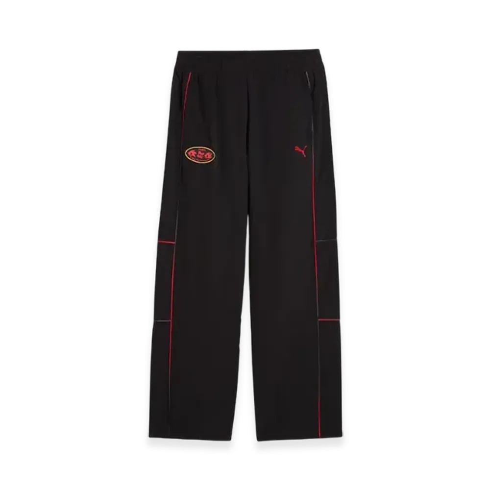 PUMA x SONIC Boys SDS Relaxed Woven Track Pants Sizes 128-164cm "Black"