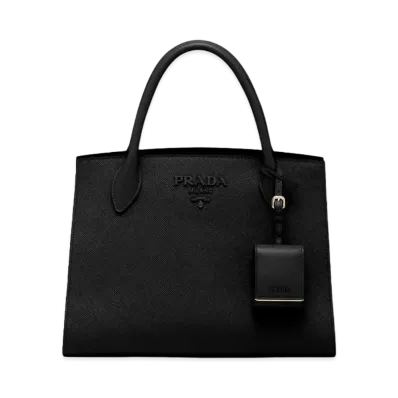 PRADA Monochrome Medium Saffiano Bag "Black"