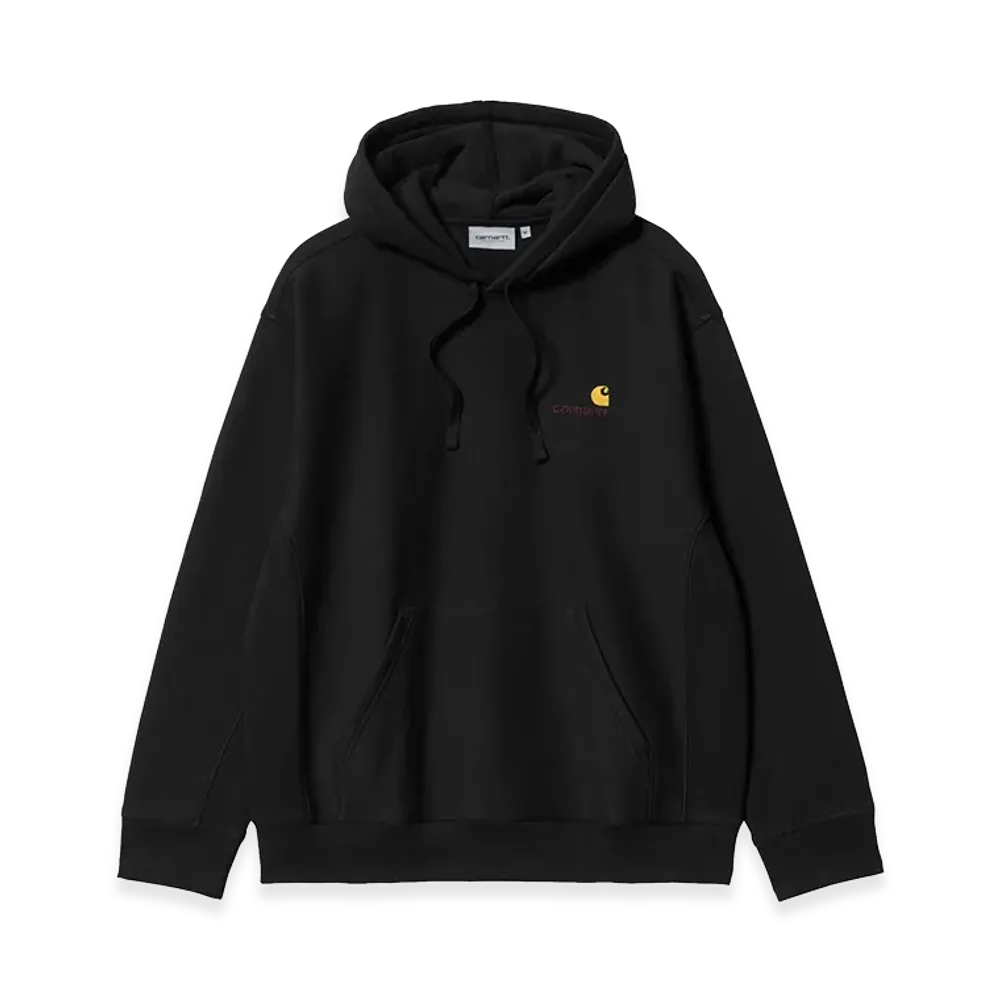 Carhartt WIP Hooded American Script Sweat "Black"
