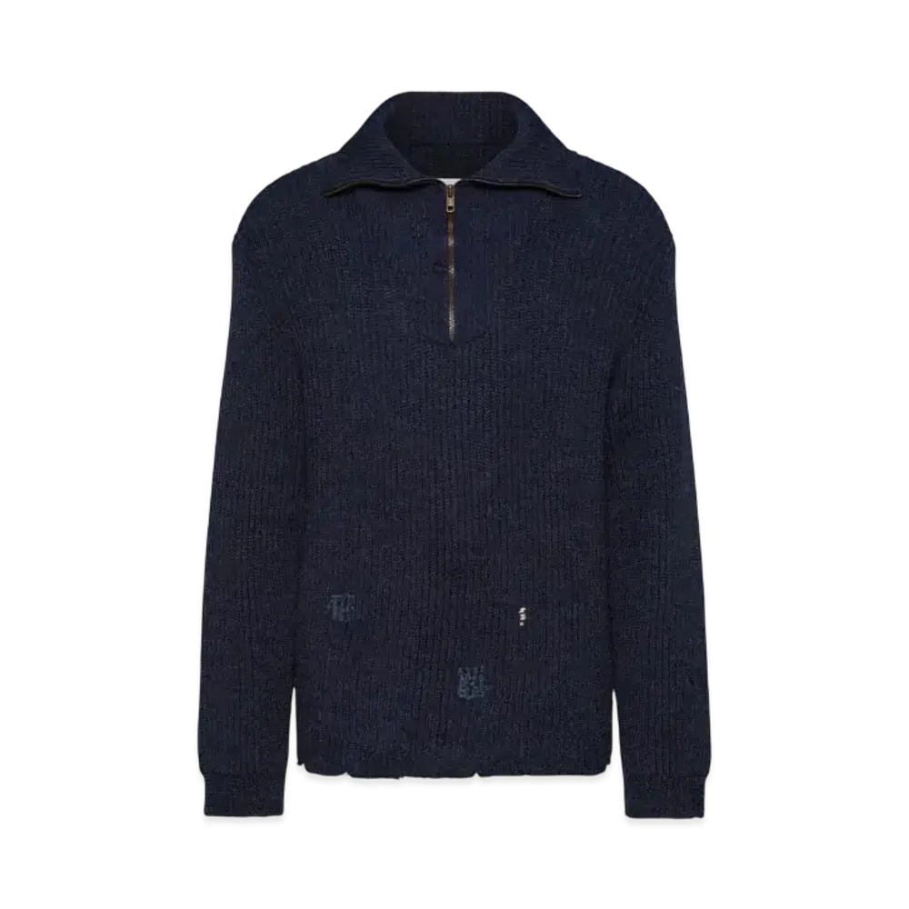 Maison Margiela Women's Summer Shetland Knit Sweatshirt "Blue"